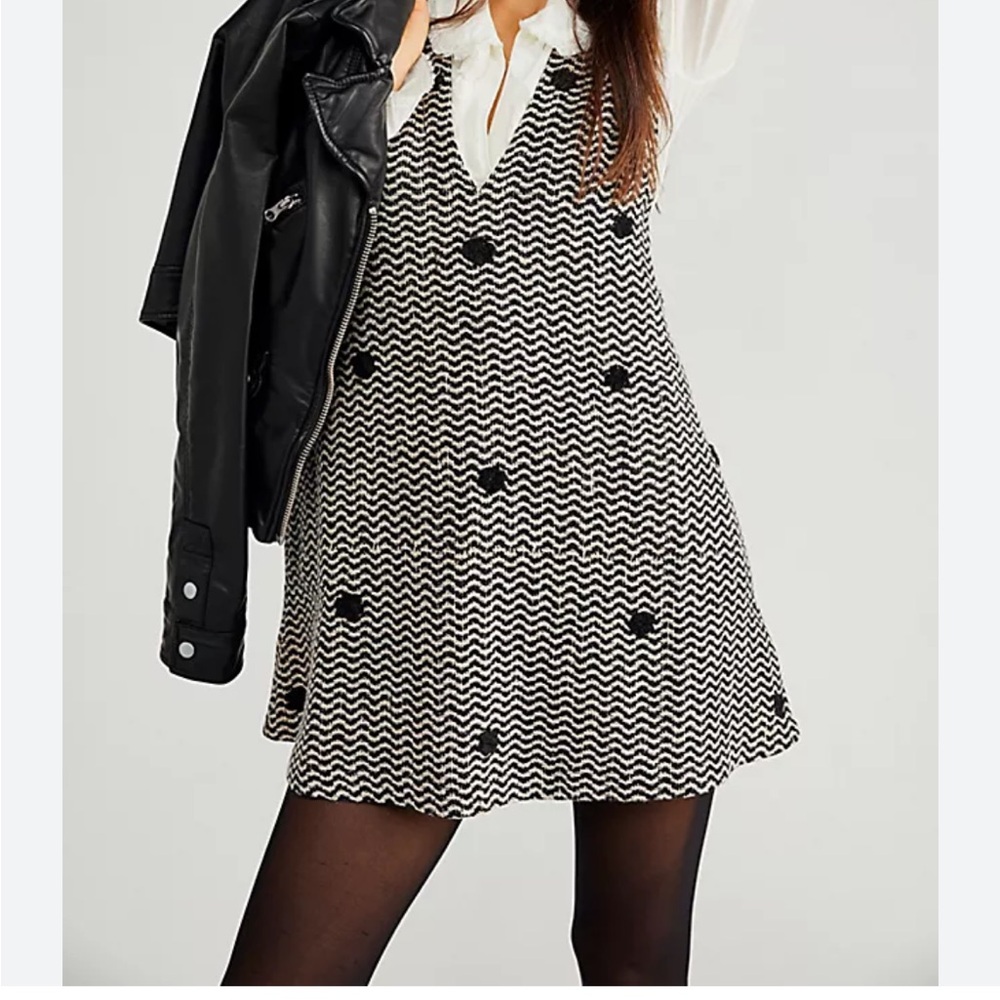 Free People Mod Mini Polka Dot Dress